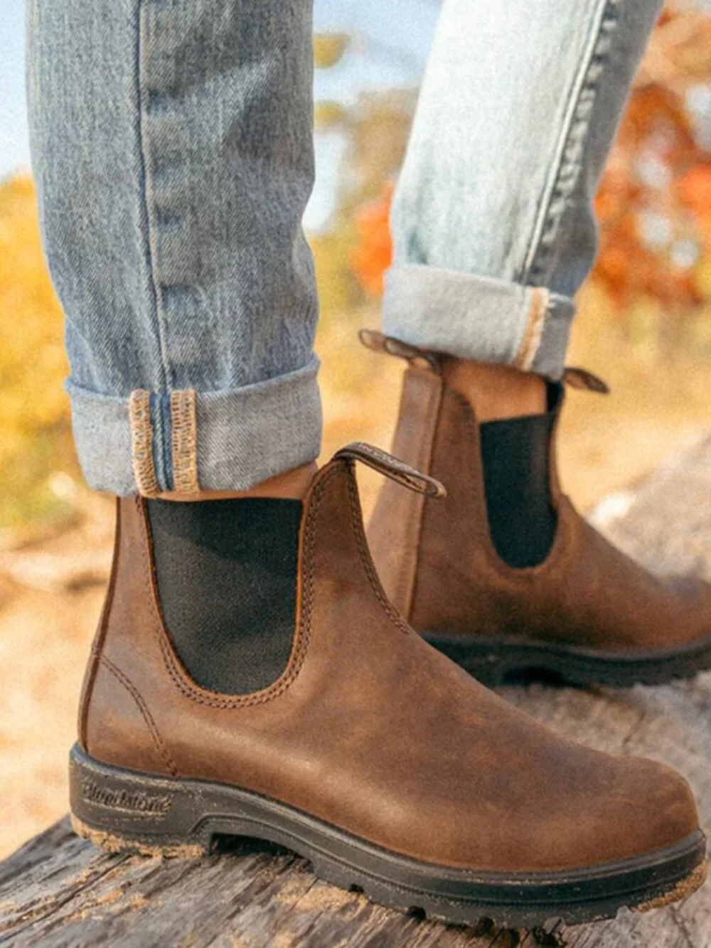 Blundstone Classics #585 Boots Unisex US M6.5/W8.5 Brown Leather Chelsea